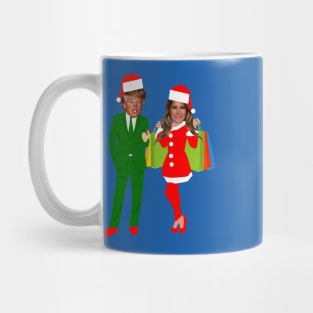 christmas donald trump melania santa trump Mug